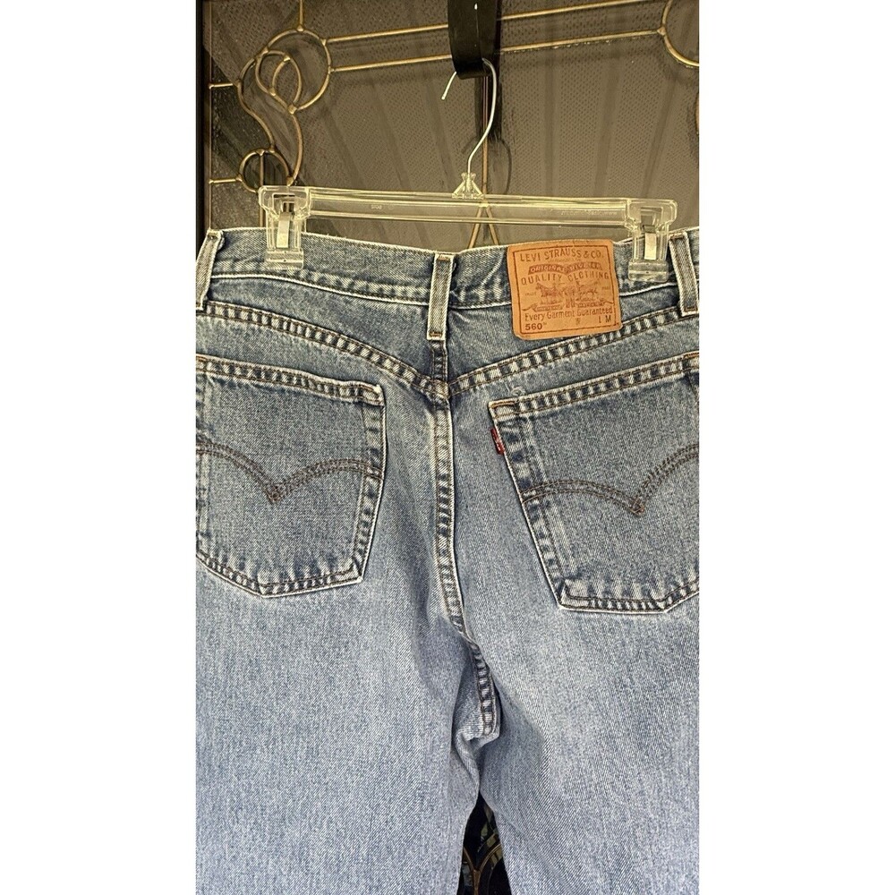 Vintage Y2K Womens LEVIS 560 Jeans Relaxed Fit Tapered Leg High Waist SIze 12